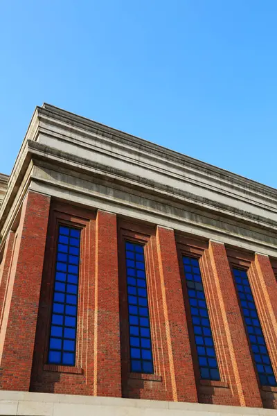 Çin geleneksel stil mimari peyzajı, Kailuan ulusal maden parkında, 2 Ocak 2014, Tangshan şehri, hebei, Çin. 