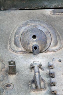 Çin Askeri Müzesi 'ndeki eski tanklar. 