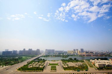 LUANNAN COUNTY - 11 Temmuz 2014 'te şehir inşaat sahnesi, Luannan County, Hebei Eyaleti, Çin