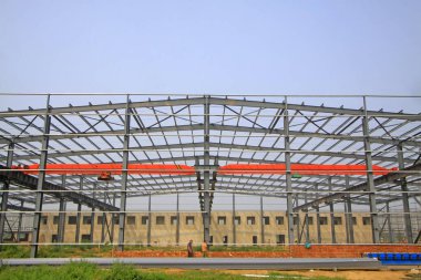 Atölye iskeleti yapım aşamasında, fotoğrafa yakın çekim