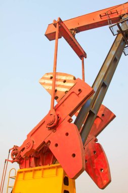 Dengeli kiriş pompalama ünitesi denge bloğu, fotoğrafa yakın çekim