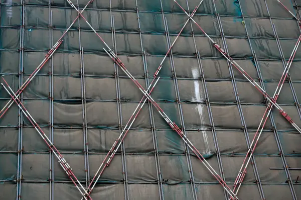 Proje inşaat çiti, fotoğrafa yakın çekim