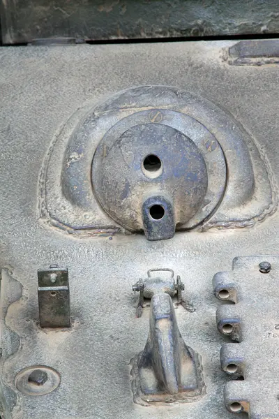 Çin Askeri Müzesi 'ndeki eski tanklar. 