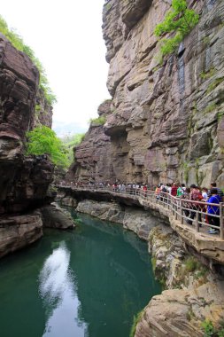 Yuntai Dağı manzaralı, Jiaozuo şehri, Henan bölgesi, Çin