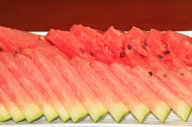 Karpuz dilimleri, yakın plan fotoğraf.