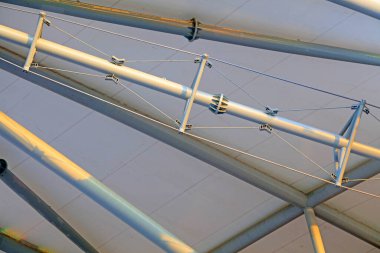 Çelik boru inşaatı manzarası