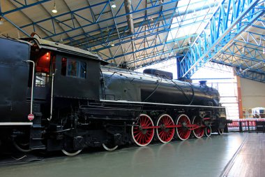 York - 30 Mart: İngiliz Demiryolu Lokomotif Müzesi, 30 Mart 2016, Yorkshire, İngiltere.