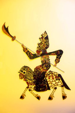 traditional Chinese paper-cut works, closeup of photo