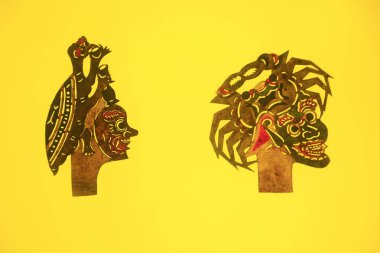 traditional Chinese paper-cut works, closeup of photo