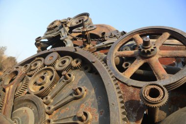 Mekanik vites, fotoğrafa yakın çekim.