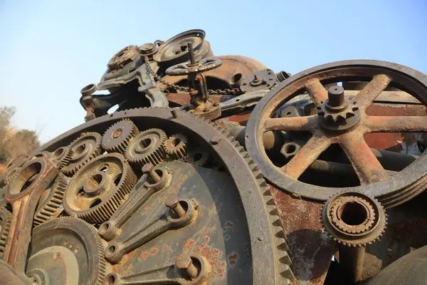 Mekanik vites, fotoğrafa yakın çekim.