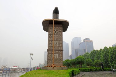 Şangay - 29 Mayıs 2018 Şangay Bund Mimari Sahnesi, Şangay Şehri, Çin