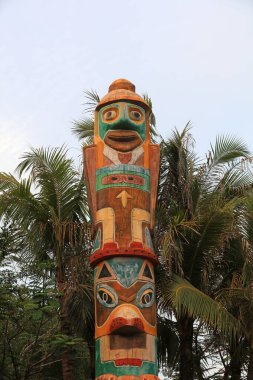 Parktaki tahta totem direkleri, Çin