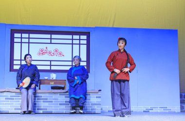 LUANNAN COUNTY - 18 AĞUSTOS: Kadim kostüm PingJu 