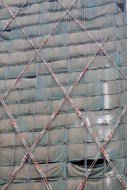 Proje inşaat çiti, fotoğrafa yakın çekim