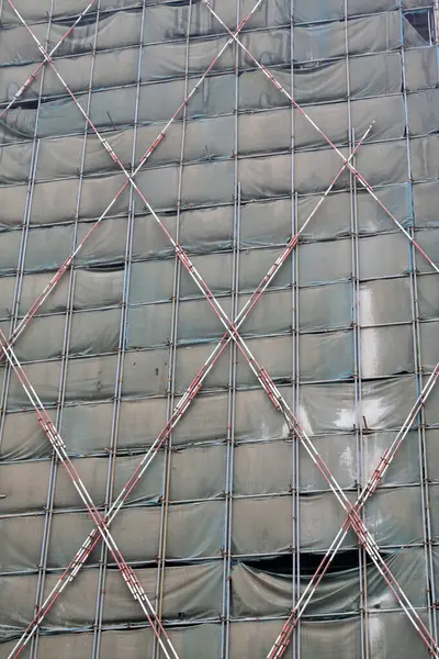 Proje inşaat çiti, fotoğrafa yakın çekim