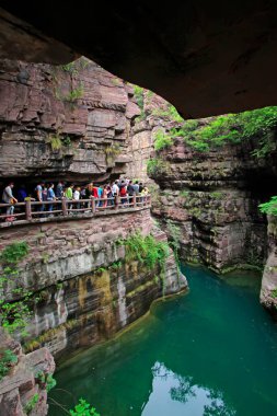 Yuntai Dağı manzaralı bölgesi, Jiaozuo şehri, Henan bölgesi, Çin.