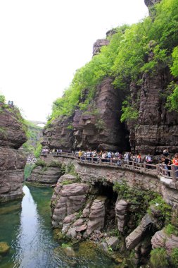 Yuntai Dağı manzaralı, Jiaozuo şehri, Henan bölgesi, Çin