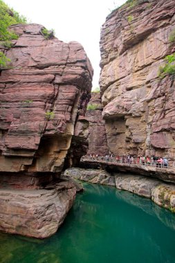 Yuntai Dağı manzaralı doğal manzara, Jiaozuo şehri, Henan bölgesi, Çin.