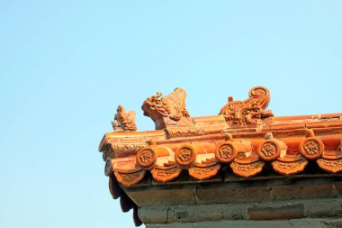 Jöleli fayanslar, Çin antik mimari manzarası, Çin