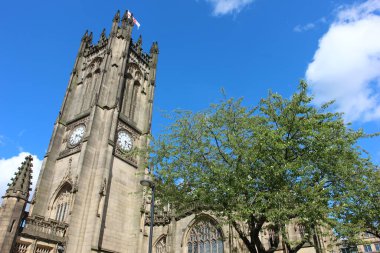 Manchester - 27 Temmuz: Manchester Katedrali, 27 Temmuz 2016, Manchester, İngiltere.