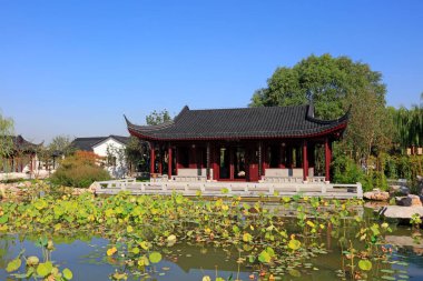 Tangshan - 27 Ağustos - Çin antik mimarisi 27 Ağustos 2016 tarihinde, Tangshan şehri, Çin