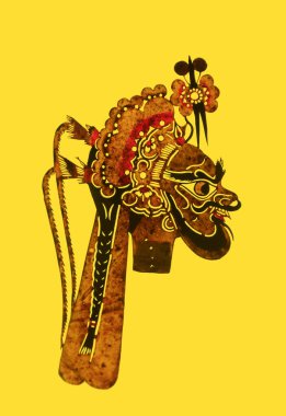 traditional Chinese paper-cut works, closeup of photo