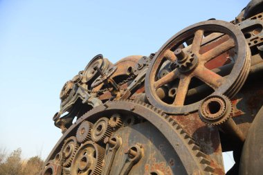 Mekanik vites, fotoğrafa yakın çekim.