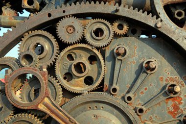 Mekanik vites, fotoğrafa yakın çekim.