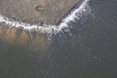 Akıntı düşüyor, fotoğrafa yakın çekim