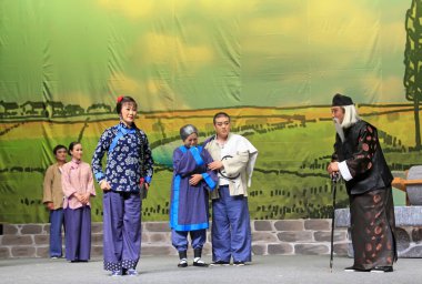 LUANNAN COUNTY - 18 AĞUSTOS: Kadim kostüm PingJu 