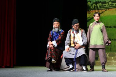 LUANNAN COUNTY - 18 AĞUSTOS: Kadim kostüm PingJu 