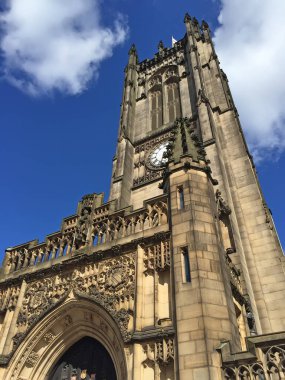 Manchester - 27 Temmuz: Manchester Katedrali, 27 Temmuz 2016, Manchester, İngiltere.