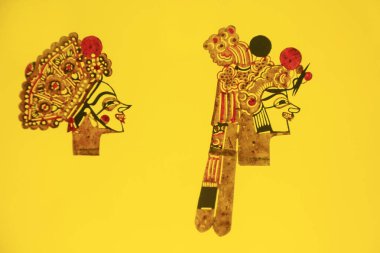 traditional Chinese paper-cut works, closeup of photo