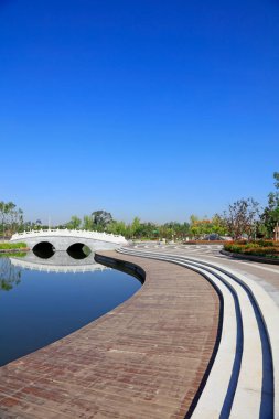 Park İnşaat Manzarası, fotoğrafa yakın çekim