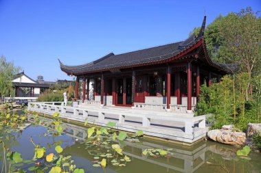 Tangshan - 27 Ağustos - Çin antik mimarisi 27 Ağustos 2016 tarihinde, Tangshan şehri, Çin