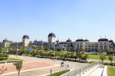 Tangshan - 27 Ağustos - Avrupa tarzı mimari, 27 Ağustos 2016, Tangshan şehri, Çin