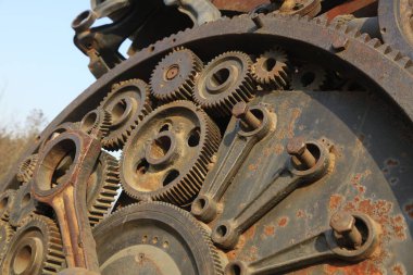 Mekanik vites, fotoğrafa yakın çekim.