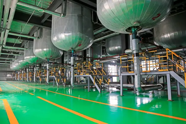 Fabrika deposu teni, fotoğrafa yakın çekim.