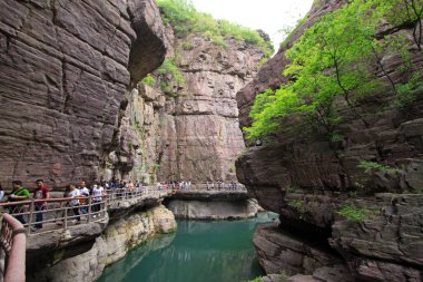 Yuntai Dağı manzaralı, Jiaozuo şehri, Henan bölgesi, Çin