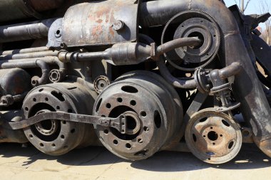 Paslı mekanik bileşenler, yakın çekim