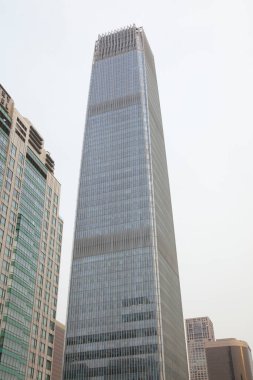 Pekin - 8 Mayıs: Dünya Ticaret Merkezi 3 aşamalı bina, 8 Mayıs 2016, Pekin, Çin