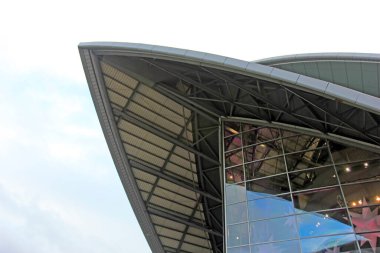 Glasgow - 23 Aralık 2015 'te Clyde konser salonu manzarası, Glasgow, İngiltere.