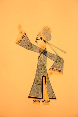 traditional Chinese paper-cut works, closeup of photo