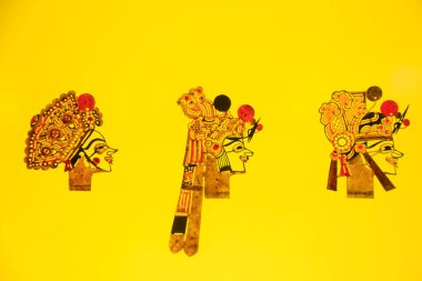 traditional Chinese paper-cut works, closeup of photo