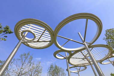 Paslanmaz çelik halka heykeli