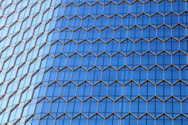 Ofis cam perde duvarı.