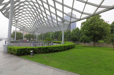 Parks, Şangay, Çin 'de deforme Metal Çerçeve Yapıları