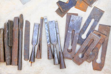 Donanım araçları - marangoz kesici, fotoğrafa yakın çekim