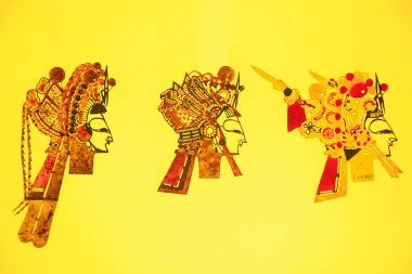 traditional Chinese paper-cut works, closeup of photo